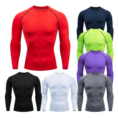 Costum sport pentru bărbați, alergare, fitness, pentru bărbați, cu uscare rapidă, îmbrăcăminte sportivă, îmbrăcăminte de compresie, kit de antrenament fitness, lenjerie de corp termică, jambiere