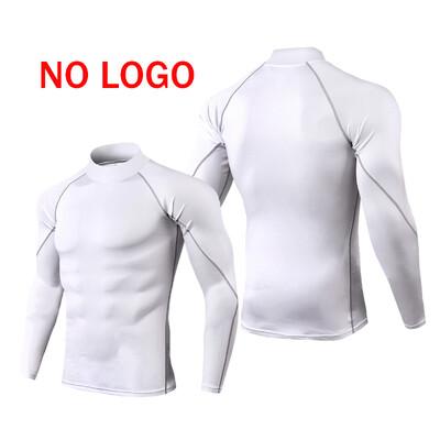 Vīriešu skriešanas krekls Apakškrekls ar garām piedurknēm šaurs T-krekls Trenažieru zāle Fitnesa Sporta Topi Tēm Elastīgi Atlētiski Pieguļoši Kompresijas Krekli