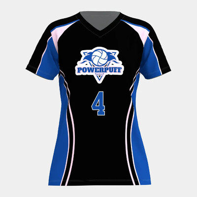 Tricou sport pentru femei, respirabil, ocazional, cu decolteu în V, care absoarbe transpirația, uscare rapidă, model de imprimare pentru volei, cămașă sport pentru antrenament