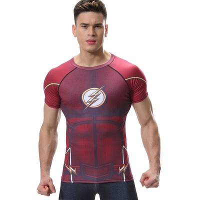 Cămașă grafică cu mânecă scurtă de compresie pentru bărbați Antrenament de sală pentru alergare Tricou Tricou Topuri Sportive cu uscare rapidă Maiouri de corp Straturi de bază