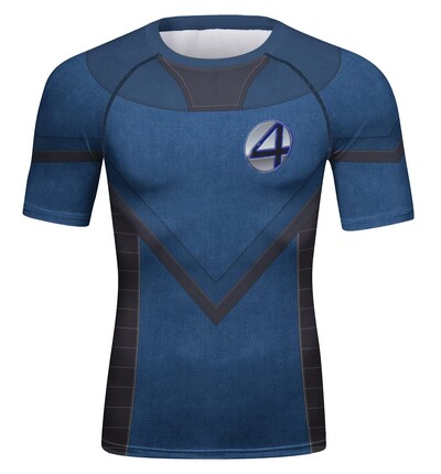 Cămașă grafică cu mânecă scurtă de compresie pentru bărbați Antrenament de sală pentru alergare Tricou Tricou Topuri Sportive cu uscare rapidă Maiouri de corp Straturi de bază