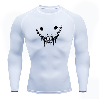 Tricou pentru alergare de compresie pentru bărbați, strâns, cu mânecă lungă, cămăși sport, pentru antrenament, pentru jogging, pentru gimnastică, îmbrăcăminte sportivă, cu îmbrăcăminte uscată, tricouri Rashgard