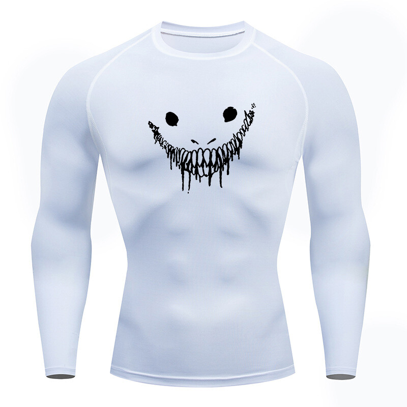 Tricou pentru alergare de compresie pentru bărbați, strâns, cu mânecă lungă, cămăși sport, pentru antrenament, pentru jogging, pentru gimnastică, îmbrăcăminte sportivă, cu îmbrăcăminte uscată, tricouri Rashgard