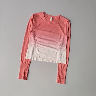 Top cu mânecă lungă pentru femei Cămăși yoga Tricou pentru alergare Vopsea pentru agățat Fitness Sport Top Hanorace pentru gimnastică Topuri pentru antrenament Cămăși sport