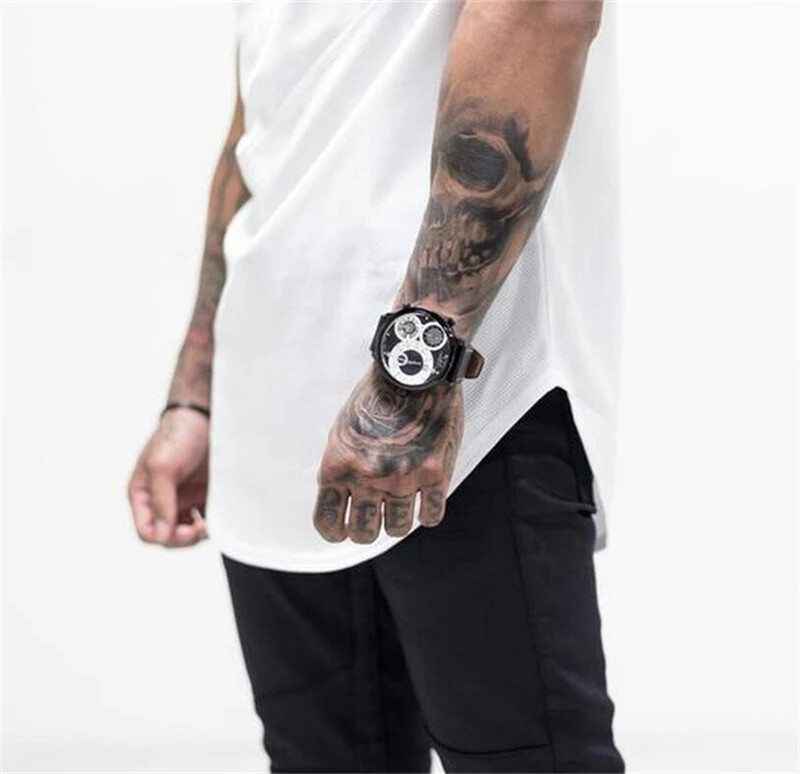 Cămăși respirabile din bumbac simplu mozaic, cu ochiuri de plasă, alergare, mâneci scurte, sport, tricouri, sală, fitness, culturism, îmbrăcăminte musculară