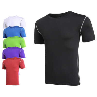 1 buc Tricouri Bărbați Cămașă pentru alergare Cămași pentru băieți de baschet Tricou pentru bărbați Îmbrăcăminte sport Jogging pentru bărbați Topuri de fitness cu compresie cu uscare rapidă