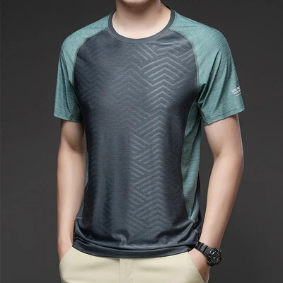 Tricouri sport cu uscare rapidă, gimnastică, bărbați, alergare, mâneci scurte, ocazional de vară, cămașă de jogging în aer liber, tricouri subțiri pentru antrenament, haine