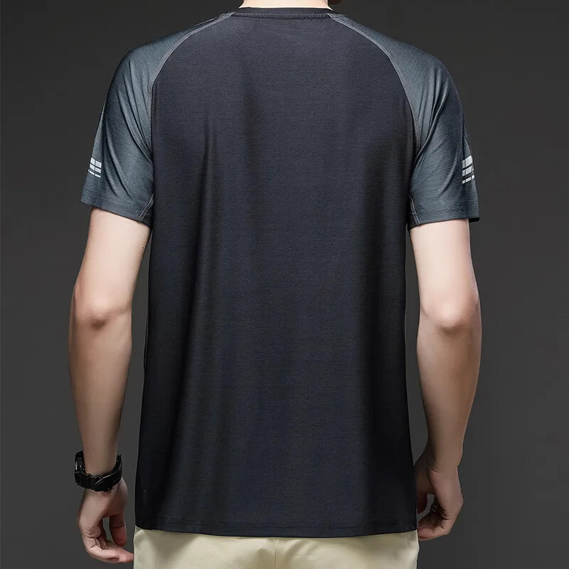 Tricouri sport cu uscare rapidă, gimnastică, bărbați, alergare, mâneci scurte, ocazional de vară, cămașă de jogging în aer liber, tricouri subțiri pentru antrenament, haine