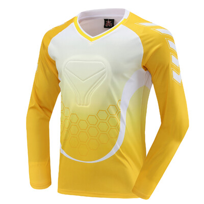 Bărbați Copii Fotbal Tricouri Portar Topuri Fotbal Portar Tricou Tricou Rugby Truse Sport Îmbrăcăminte Cot Protector Piept