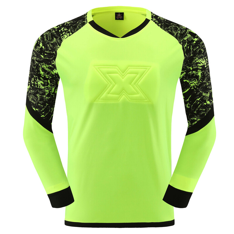 Bărbați Copii Fotbal Tricouri Portar Topuri Fotbal Portar Tricou Tricou Rugby Truse Sport Îmbrăcăminte Cot Protector Piept