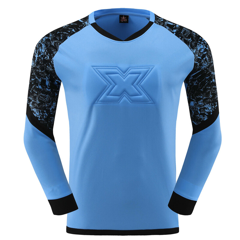 Bărbați Copii Fotbal Tricouri Portar Topuri Fotbal Portar Tricou Tricou Rugby Truse Sport Îmbrăcăminte Cot Protector Piept