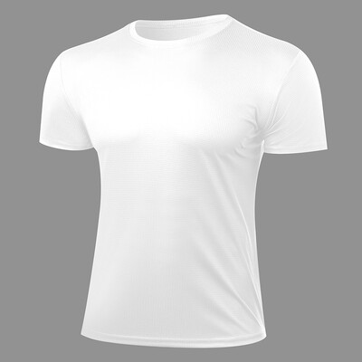 Brzosušeća muška majica s kariranom teksturom Ljetne atletske prozračne majice kratkih rukava Vježbanje u teretani Trčanje Baselayers potkošulje