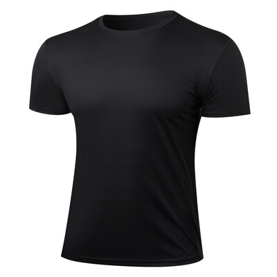 Brzosušeća muška majica s kariranom teksturom Ljetne atletske prozračne majice kratkih rukava Vježbanje u teretani Trčanje Baselayers potkošulje