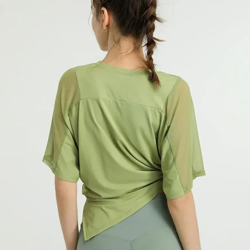 Stown Ženska sportska majica s kratkim rukavima Bluza za trčanje Mrežasta sportska odjeća s kratkim rukavima za fitnes i jogu Ženska teretana Košarkaški dresovi za fitnes