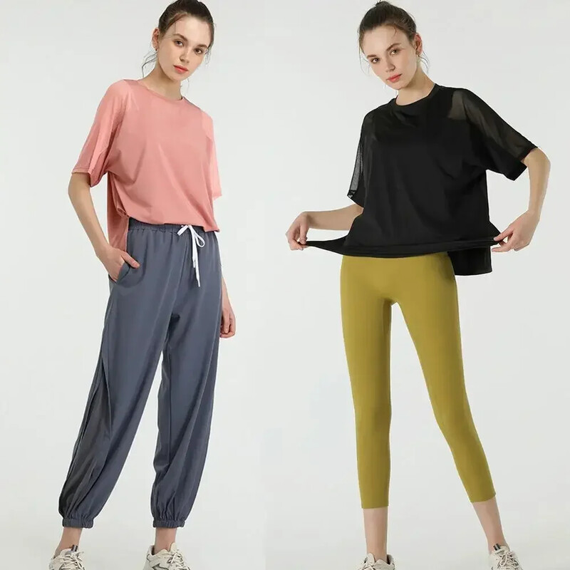 Stown Ženska sportska majica s kratkim rukavima Bluza za trčanje Mrežasta sportska odjeća s kratkim rukavima za fitnes i jogu Ženska teretana Košarkaški dresovi za fitnes