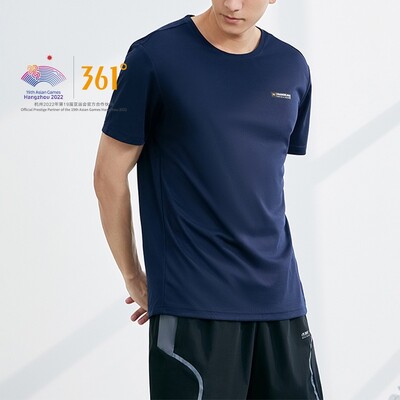 361 de grade Bărbați Tricou cu mâneci scurte Respirabil Uscare rapidă Gât rotund Antrenament Fitness Top Sport Bărbați 652324112J