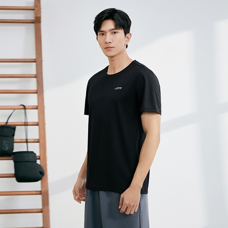 361 de grade Bărbați Tricou cu mâneci scurte Respirabil Uscare rapidă Gât rotund Antrenament Fitness Top Sport Bărbați 652324112J