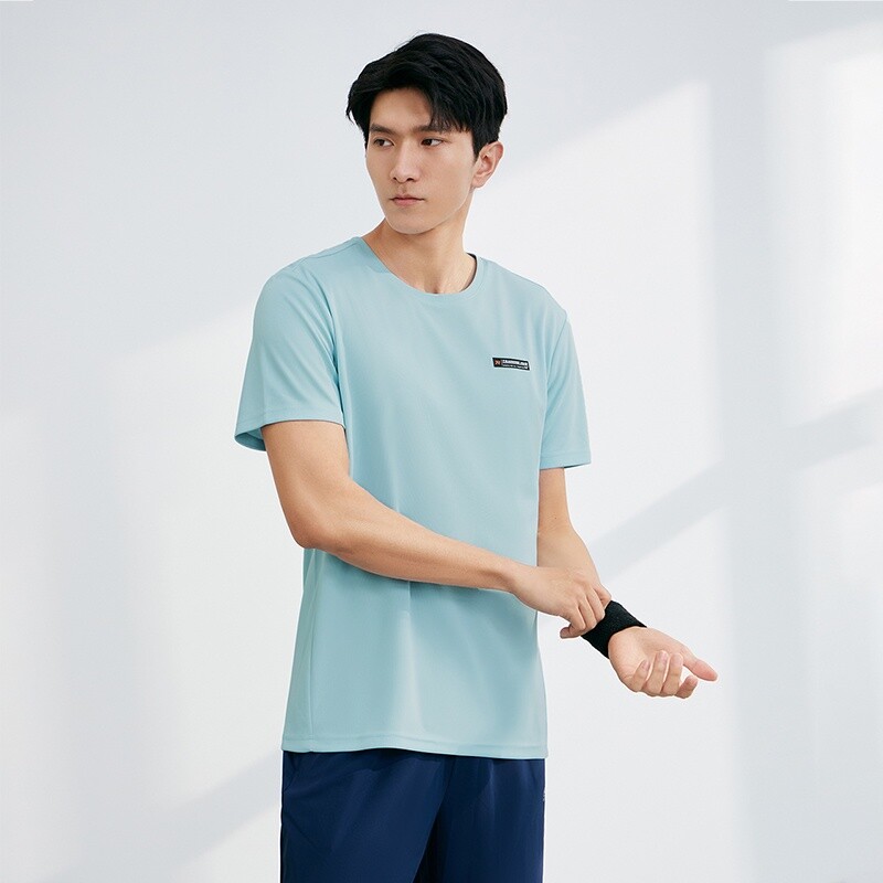 361 de grade Bărbați Tricou cu mâneci scurte Respirabil Uscare rapidă Gât rotund Antrenament Fitness Top Sport Bărbați 652324112J