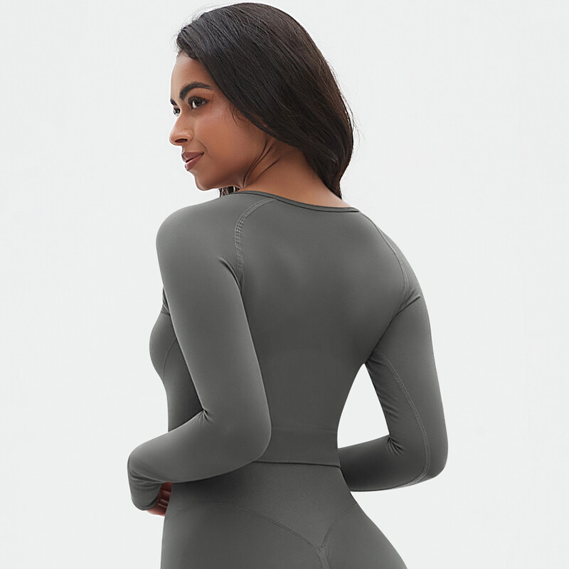 Respirabil antrenament de gimnastică Top Antrenament alergare Fitness Top costum de alergare rezistent la vânt Respirabil Uscare rapidă Sport Yoga Îmbrăcăminte