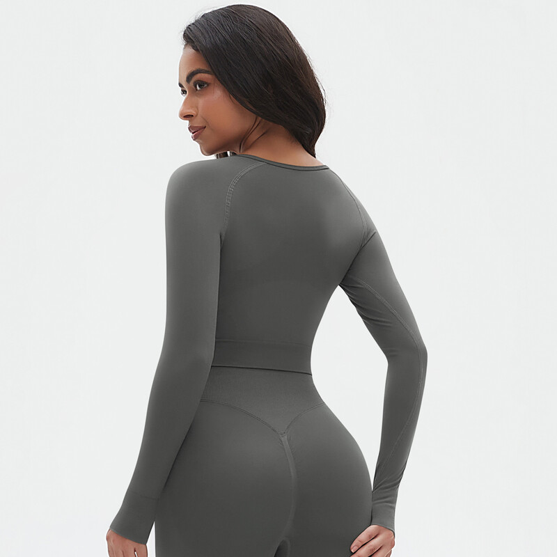 Respirabil antrenament de gimnastică Top Antrenament alergare Fitness Top costum de alergare rezistent la vânt Respirabil Uscare rapidă Sport Yoga Îmbrăcăminte