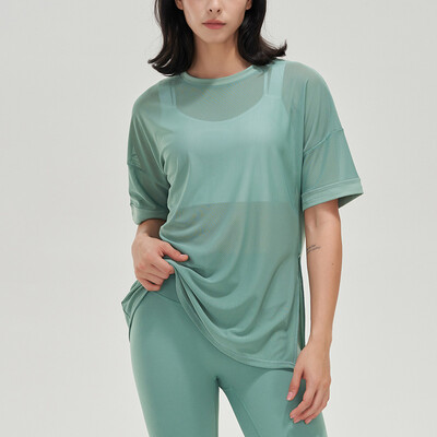 Tricou sport pentru fitness, respirabil, rece ca gheață, pentru femei, Topuri pentru yoga, cămașă cu mânecă scurtă pentru sport pentru gimnastică, îmbrăcăminte sport pentru femei, haine de antrenament