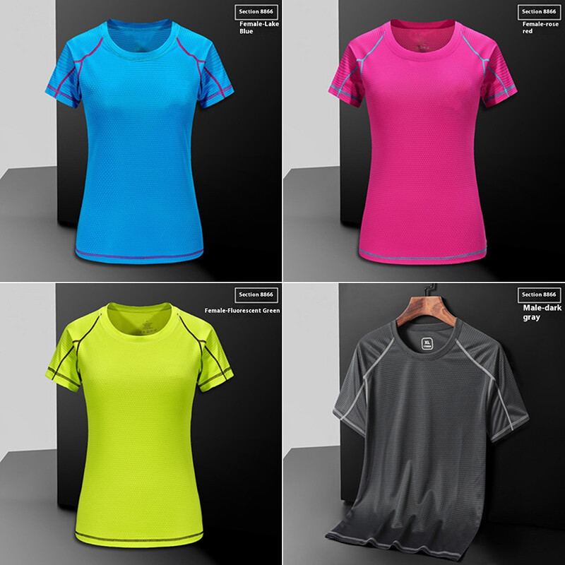 Tricou sport pentru femei, cu uscare rapidă, cu gât rotund, Cămașă pentru fitness, antrenor cu mânecă scurtă, Tricou pentru alergare, îmbrăcăminte solidă, respirabilă