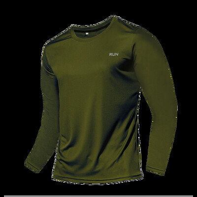 Tricou cu uscare rapidă, respirabil, Topuri sportive, haine de antrenament, tricou cu mânecă lungă, pentru bărbați, toamnă, alergare, accesorii pentru sală, fitness pentru bărbați