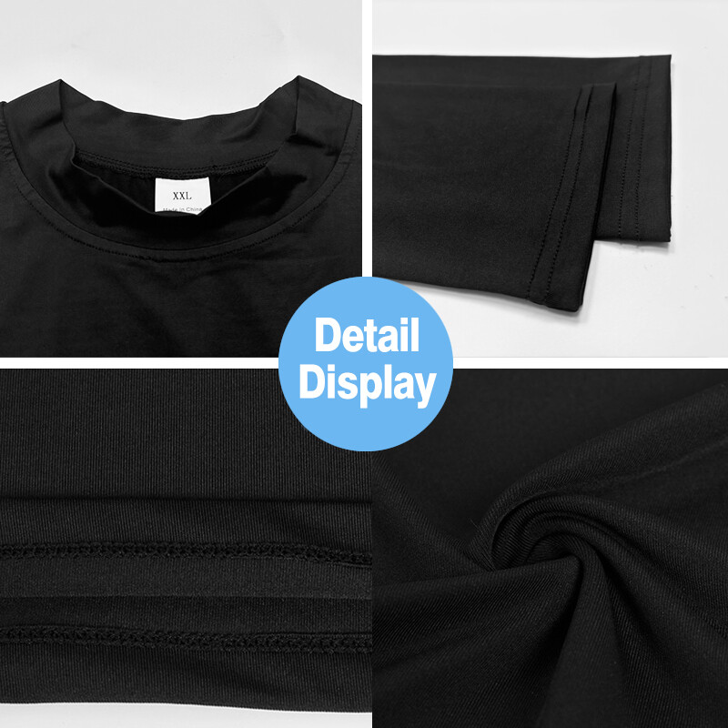 Tricou pentru alergare de compresie pentru bărbați, strâns, cu mânecă lungă, cămăși sport, pentru antrenament, pentru jogging, pentru gimnastică, îmbrăcăminte sportivă, cu uscare rapidă Rashgard