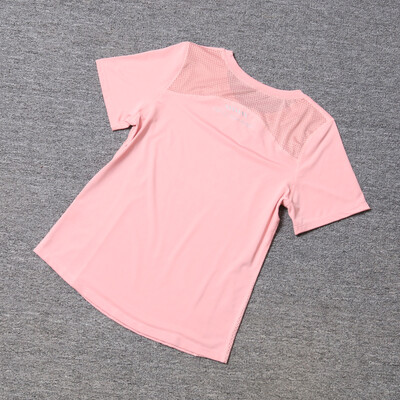 2024 Tricou sport pentru femei Yoga Top cu mânecă scurtă cu plasă laterală Alergare Sală Îmbrăcăminte sport Fete Fitness Top Yoga