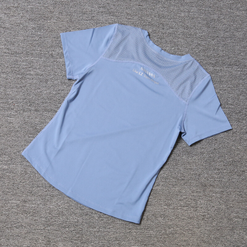 2024 Tricou sport pentru femei Yoga Top cu mânecă scurtă cu plasă laterală Alergare Sală Îmbrăcăminte sport Fete Fitness Top Yoga