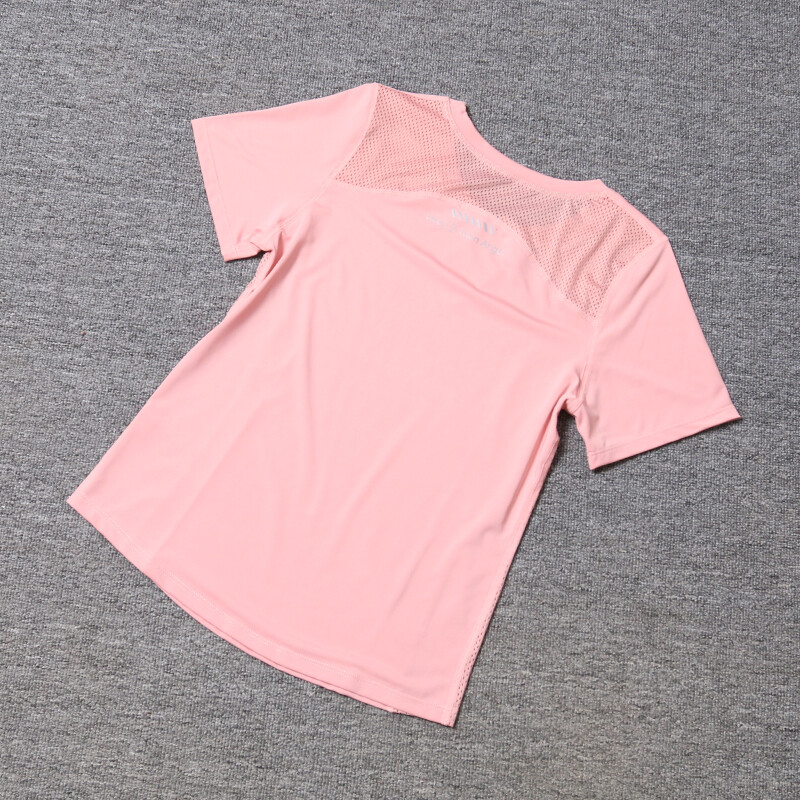 2024 Tricou sport pentru femei Yoga Top cu mânecă scurtă cu plasă laterală Alergare Sală Îmbrăcăminte sport Fete Fitness Top Yoga