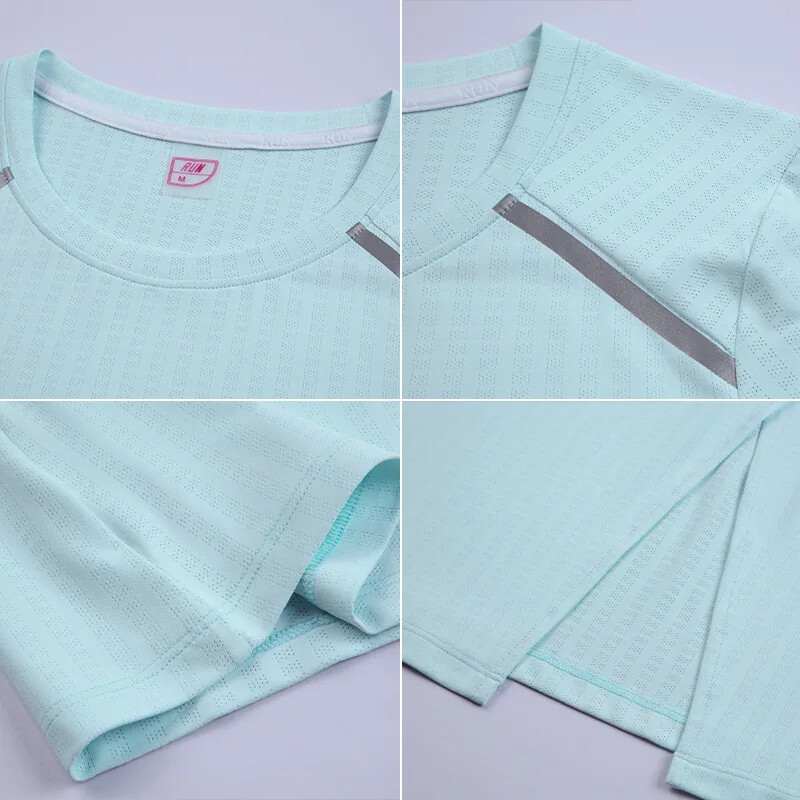 Tricou pentru jogging pentru sală de gimnastică pentru femei, maraton, alergare, Topuri cu mânecă scurtă, în aer liber, cămăși sport pentru femei, hanorac pentru fitness, tricou Dry Fit Yoga