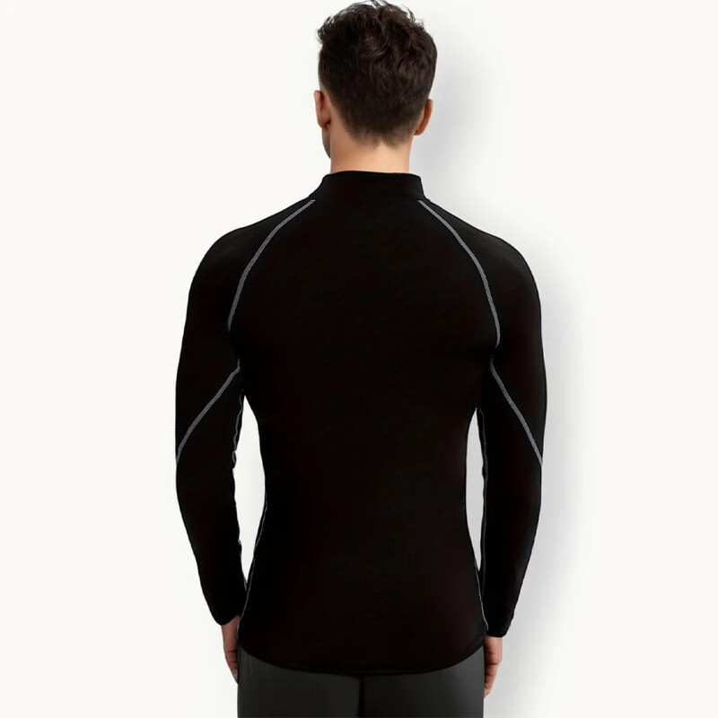 Tricou pentru bărbați cu mâneci lungi Cămașă de compresie cu uscare rapidă Tricou elastic pentru antrenament pentru gimnastică Îmbrăcăminte de fitness pentru alergare