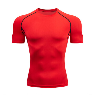 Tricou sport pentru culturism noi pentru bărbați Cămașă de alergare cu uscare rapidă Tricou de comprimare cu mânecă lungă Tricou pentru gimnastică pentru bărbați Fitness strâns Rashgad