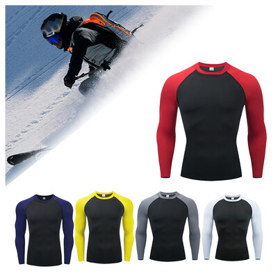 Tricou universal cu mânecă lungă în patru sezoane Cămașă de iarnă în partea de jos Cămașă sport Top pentru bărbați Tricou pentru gimnastică Cămașă de echitație pentru motocicletă cu adaptare musculară 2024