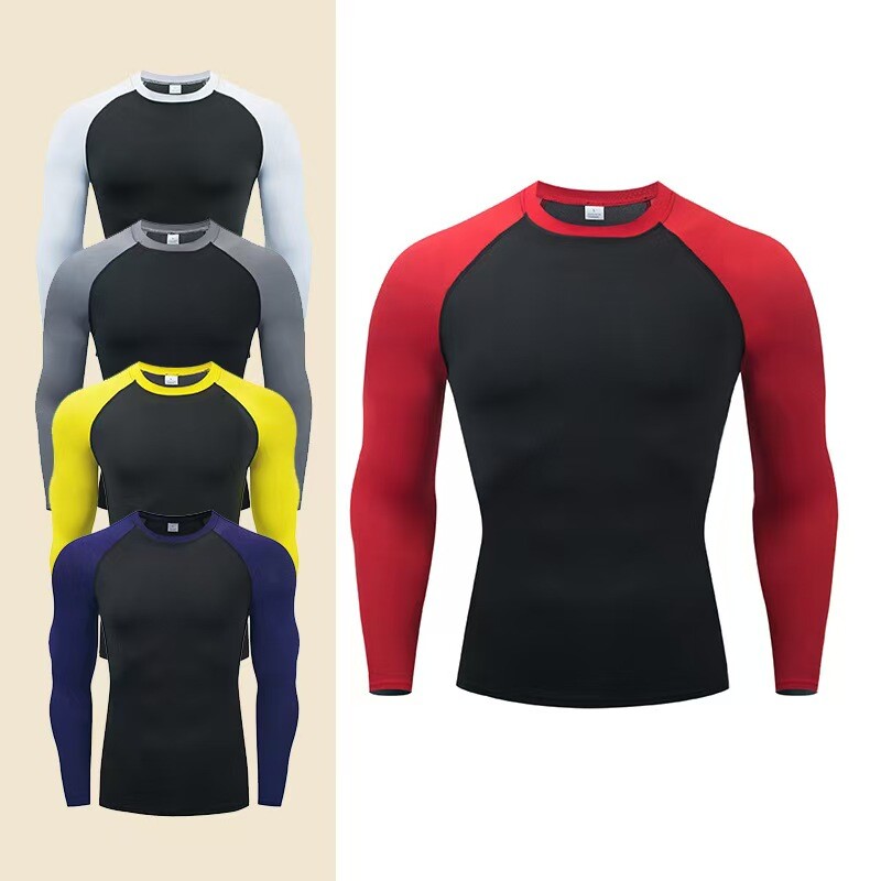 Tricou universal cu mânecă lungă în patru sezoane Cămașă de iarnă în partea de jos Cămașă sport Top pentru bărbați Tricou pentru gimnastică Cămașă de echitație pentru motocicletă cu adaptare musculară 2024