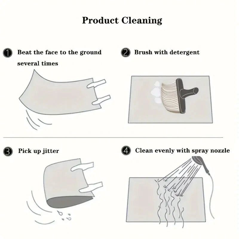 Retro skandinaviško stiliaus automobilių kilimėlių ir kilimėlių rinkinys iš keturių dėmėms atsparių grindų kilimėlių