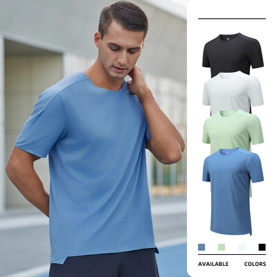 (S-2XL) Tricou sport ușor cu uscare rapidă Bărbați Tricou cu mânecă scurtă pentru alergare cu mânecă scurtă