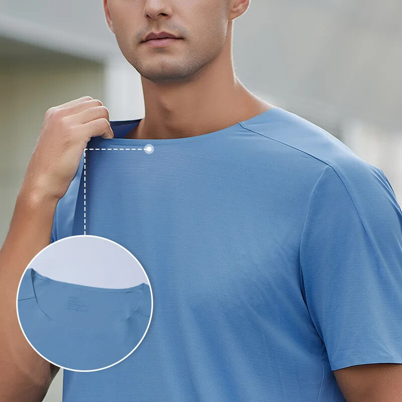 (S-2XL) Tricou sport ușor cu uscare rapidă Bărbați Tricou cu mânecă scurtă pentru alergare cu mânecă scurtă