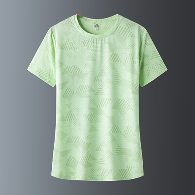 Ljetna sportska majica kratkih rukava s kratkim rukavima koja se brzo suši od ledene svile za par, udobna i prozračna ženska majica za van