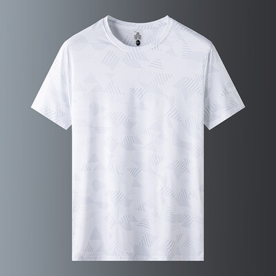 Ljetna sportska majica kratkih rukava s kratkim rukavima koja se brzo suši od ledene svile za par, udobna i prozračna ženska majica za van