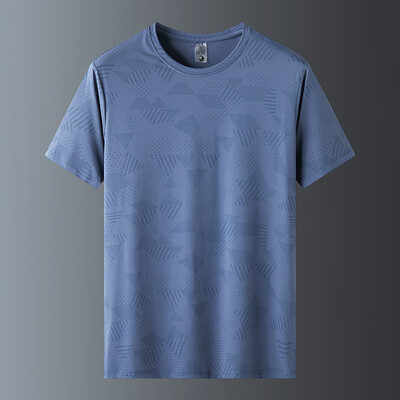 Ljetna sportska majica kratkih rukava s kratkim rukavima koja se brzo suši od ledene svile za par, udobna i prozračna ženska majica za van