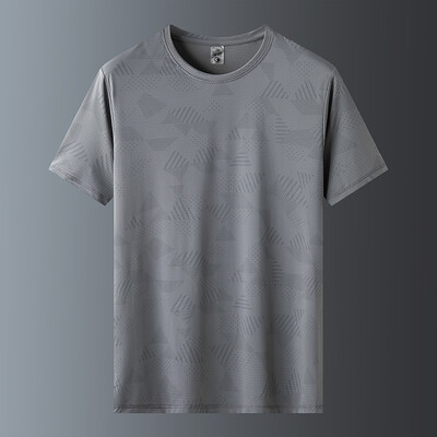 Ljetna sportska majica kratkih rukava s kratkim rukavima koja se brzo suši od ledene svile za par, udobna i prozračna ženska majica za van