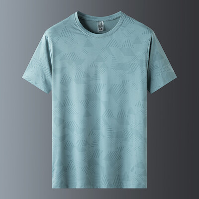 Ljetna sportska majica kratkih rukava s kratkim rukavima koja se brzo suši od ledene svile za par, udobna i prozračna ženska majica za van