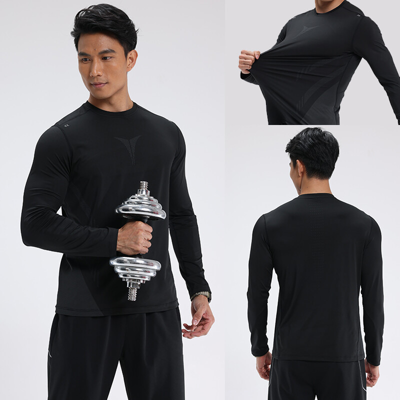 Tricou cu mânecă lungă pentru bărbați, uscată rapid