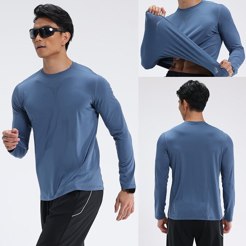 Tricou cu mânecă lungă pentru bărbați, uscată rapid