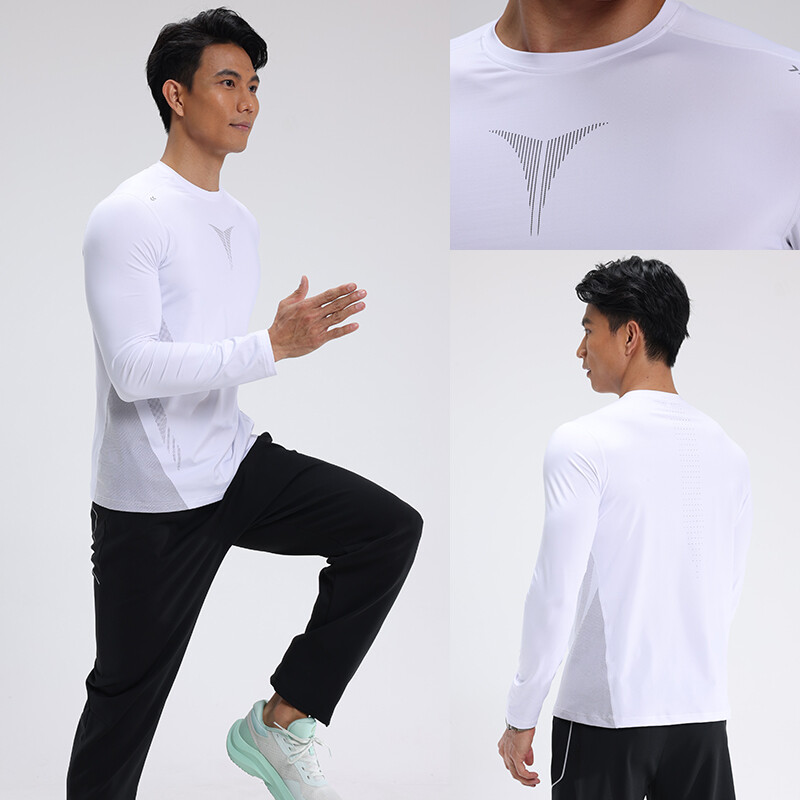 Tricou cu mânecă lungă pentru bărbați, uscată rapid