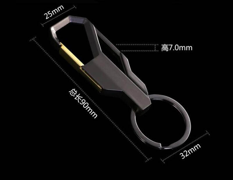 Breloc cu 3 culori Breloc cu incrustații metalice de culoare argintie pentru bărbați clasici Lanț chei mașină Cadou romantic pentru bărbați femei #17088