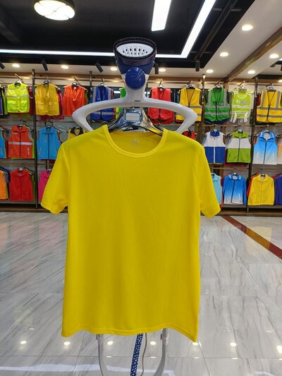 Unisex sportiniai marškinėliai iš 100 % poliesterio greitai džiūstantys tinkliniai bėgimo marškinėliai Vienspalviai maratono bėgimo marškinėliai apvaliu kaklu