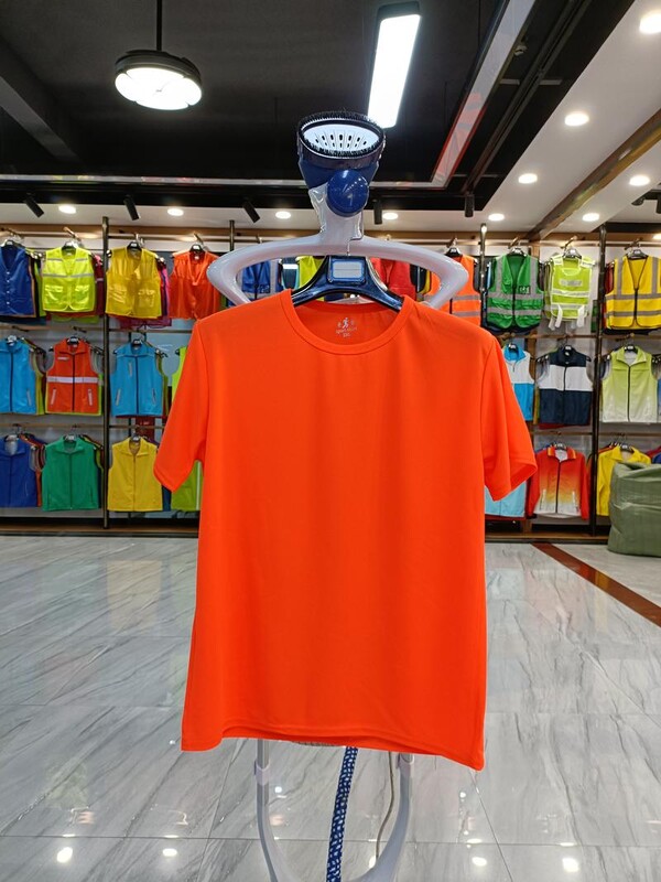 Unisex sportiniai marškinėliai iš 100 % poliesterio greitai džiūstantys tinkliniai bėgimo marškinėliai Vienspalviai maratono bėgimo marškinėliai apvaliu kaklu